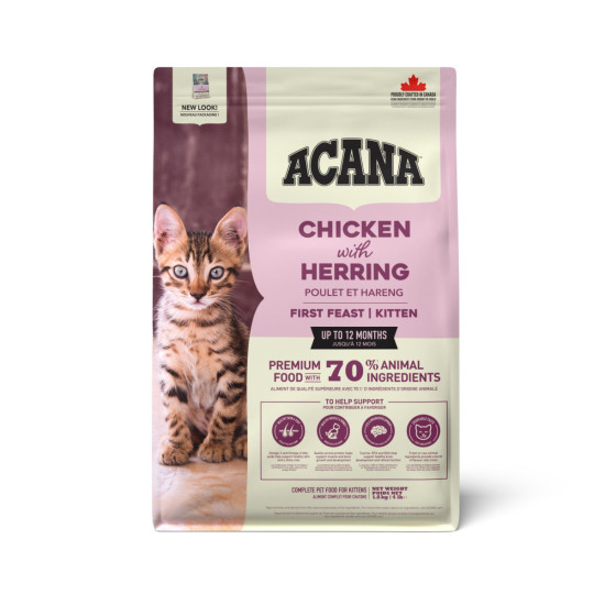ACANA First Feast Junior – hrană uscată pentru pisoi (junior), 1,8 kg